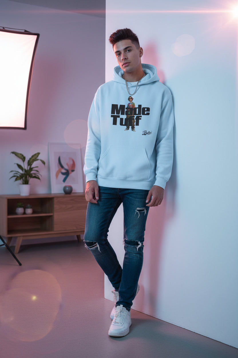Street Style Unisex Hoodie, Made Tuff Graphic Sweatshirt, Urban Fashion, Casual Wear, Gift for Him/Her, Trendy Hooded Sweater