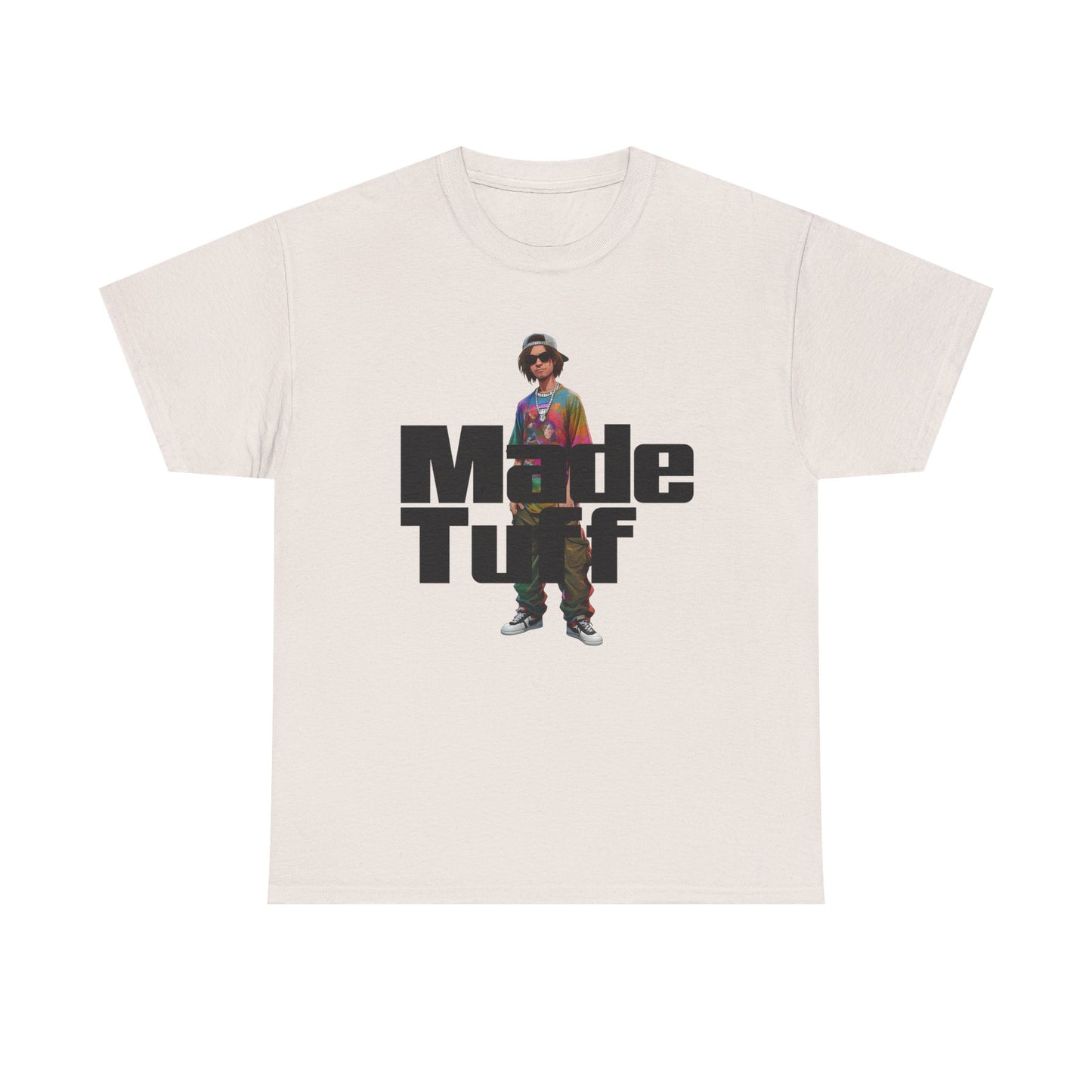 Unisex Heavy Cotton Tee - Made Tuff Graphic Shirt, Casual Wear, Streetwear, Gift for Him, Summer Outfit, Trendy Style