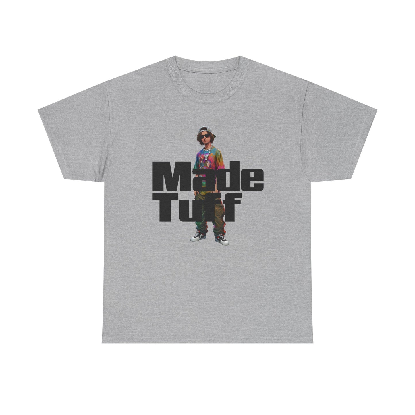 Unisex Heavy Cotton Tee - Made Tuff Graphic Shirt, Casual Wear, Streetwear, Gift for Him, Summer Outfit, Trendy Style