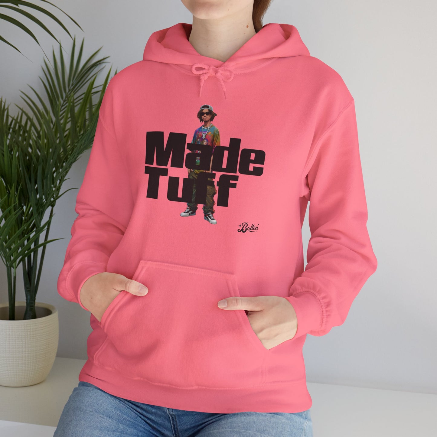 Street Style Unisex Hoodie, Made Tuff Graphic Sweatshirt, Urban Fashion, Casual Wear, Gift for Him/Her, Trendy Hooded Sweater