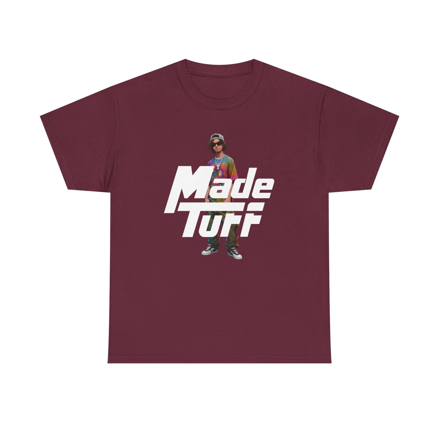 Unisex Heavy Cotton Tee - Made Tuff Graphic Shirt, Casual Wear, Streetwear, Gift for Him, Summer Outfit, Trendy Style
