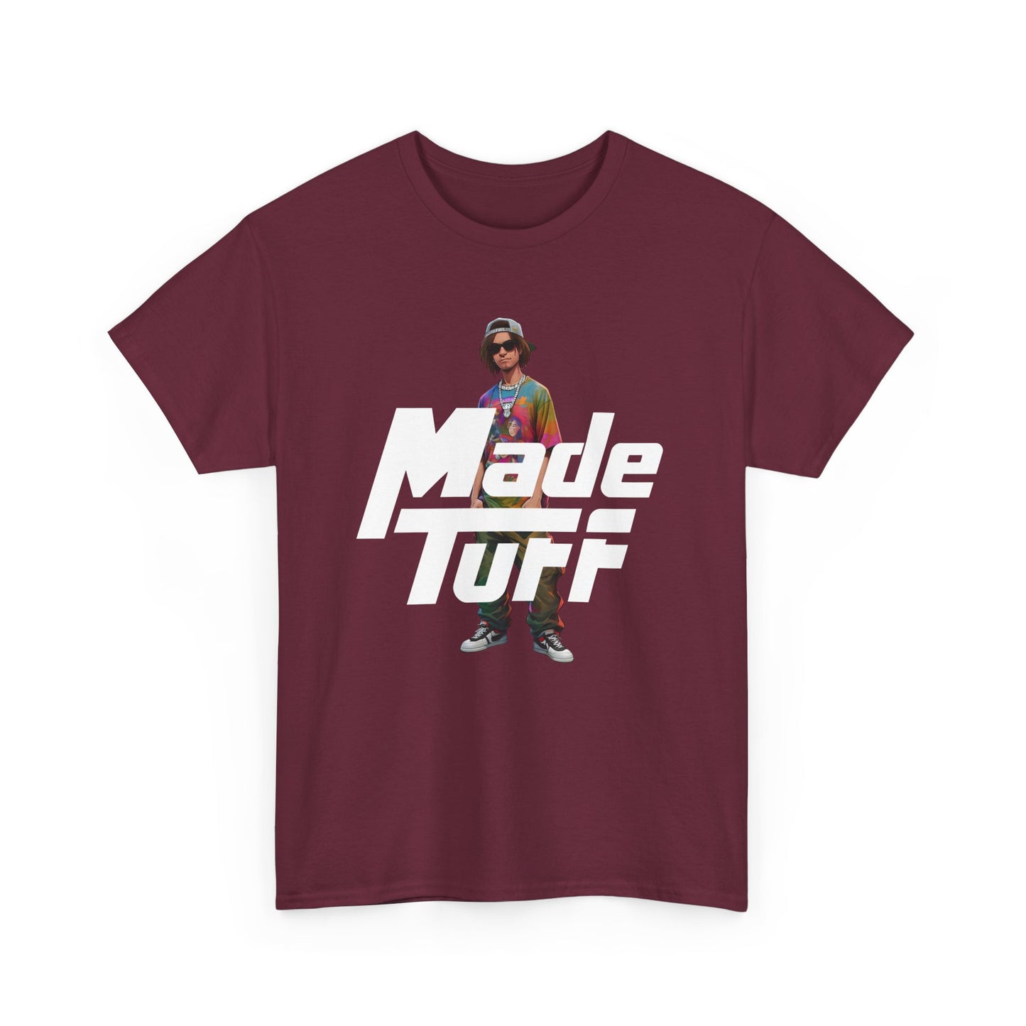Unisex Heavy Cotton Tee - Made Tuff Graphic Shirt, Casual Wear, Streetwear, Gift for Him, Summer Outfit, Trendy Style