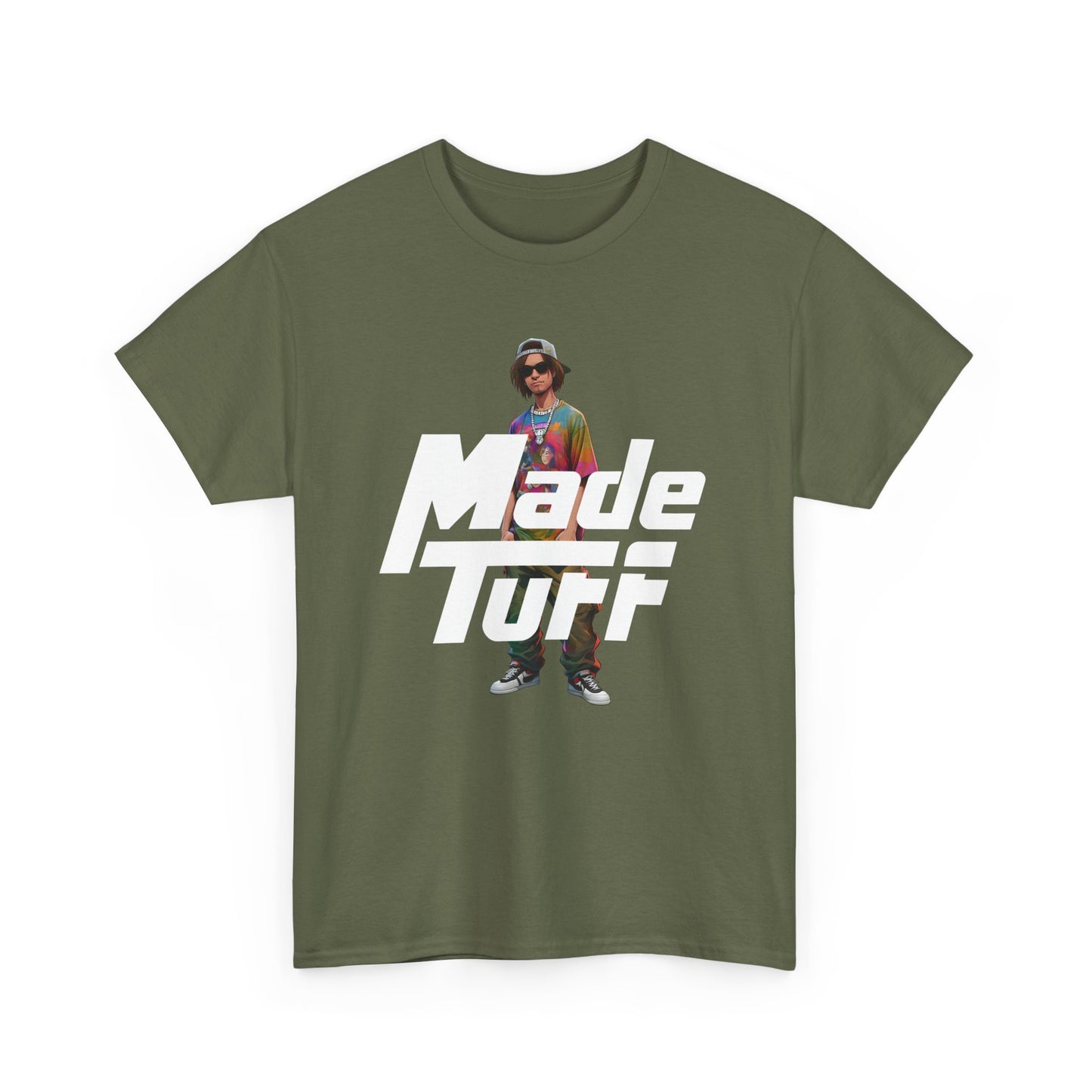 Unisex Heavy Cotton Tee - Made Tuff Graphic Shirt, Casual Wear, Streetwear, Gift for Him, Summer Outfit, Trendy Style