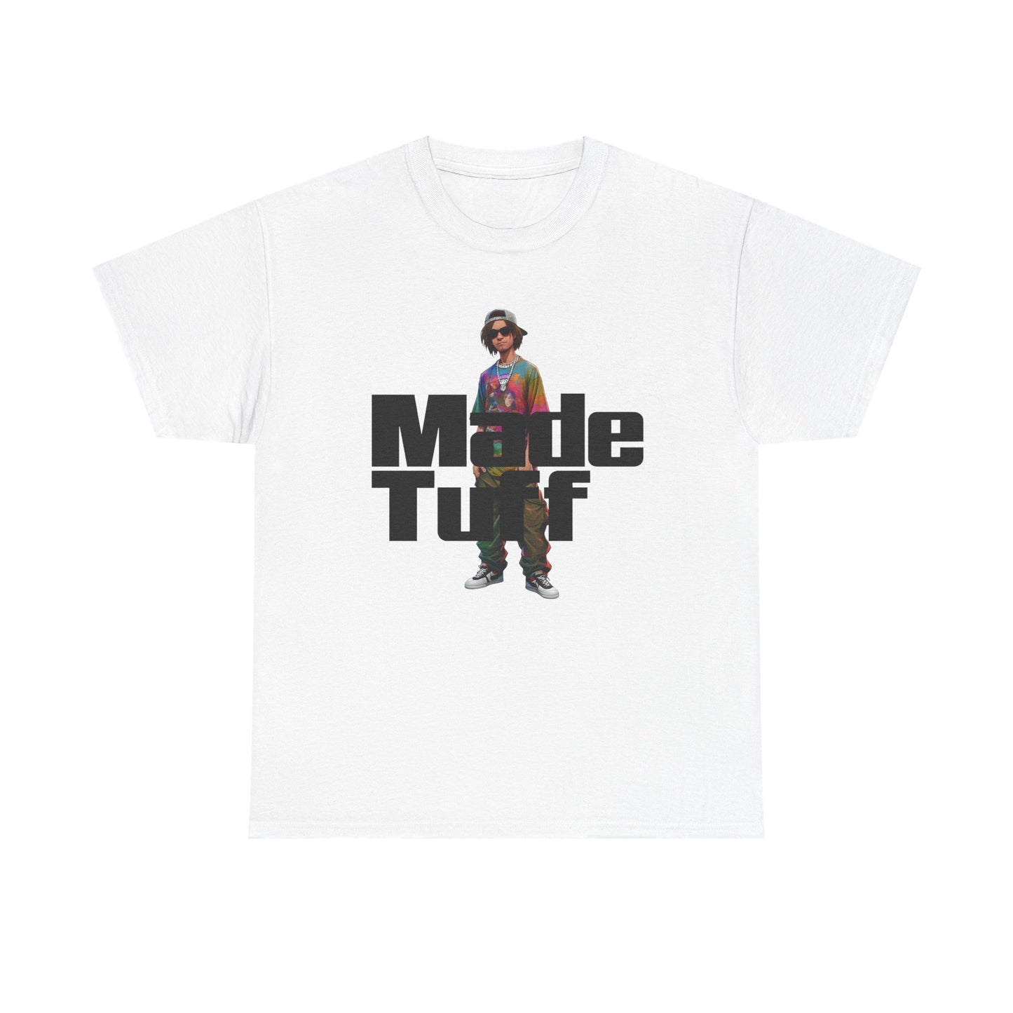 Unisex Heavy Cotton Tee - Made Tuff Graphic Shirt, Casual Wear, Streetwear, Gift for Him, Summer Outfit, Trendy Style