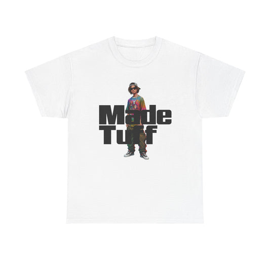 Unisex Heavy Cotton Tee - Made Tuff Graphic Shirt, Casual Wear, Streetwear, Gift for Him, Summer Outfit, Trendy Style