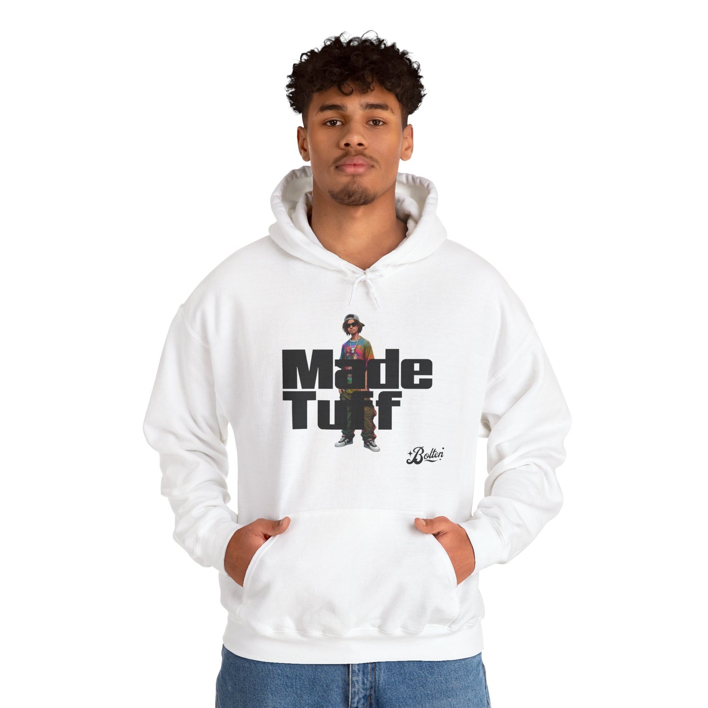 Street Style Unisex Hoodie, Made Tuff Graphic Sweatshirt, Urban Fashion, Casual Wear, Gift for Him/Her, Trendy Hooded Sweater