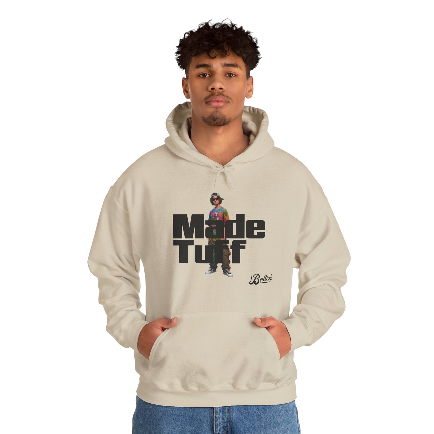 Street Style Unisex Hoodie, Made Tuff Graphic Sweatshirt, Urban Fashion, Casual Wear, Gift for Him/Her, Trendy Hooded Sweater